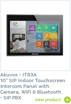 Akuvox IT83A touchscreen door entry panel