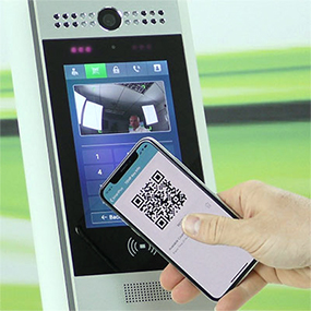 QR Code temporary virtual key supports contactless pathway for visitors, staff or customers