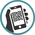 QR Code authentication for access control icon