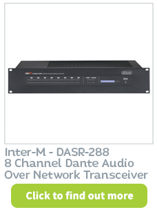 Dante audio over network transceiver available at CIE Group