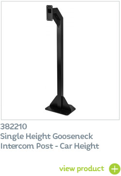 382210 single height gooseneck intercom post
