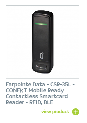  Farpointe Data - CSR-35L - CONEKT Mobile Ready Contactless Smartcard Reader - RFID, BLE