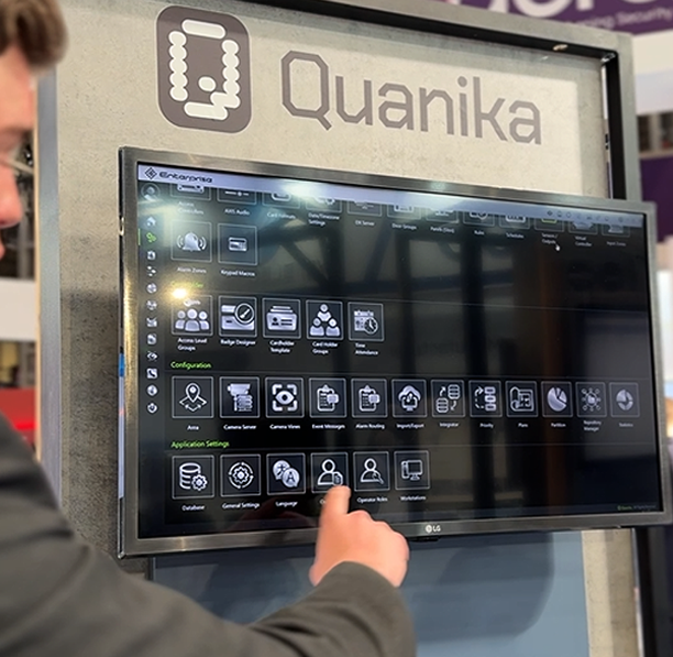 tv screen with quankia on