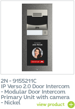 2N 9155211C IP Verso 2.0 modular intercom - Nickel