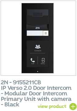 2N 9155211CB 2N Verso 2.0 Intercom - Black