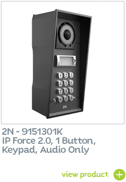 9151301K 2N IP Force 2.0, 1 Button, Keypad, Audio Only