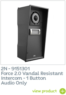 Force 2.0 Vandal Resistant Intercom - 1 Button Audio Only 