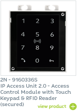 2N 9160336S Access Unit with Touch Keypad and secured RFID