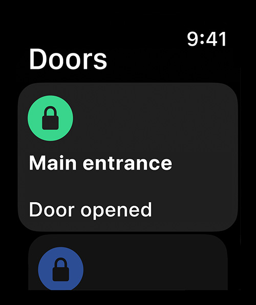 apple watch interface
