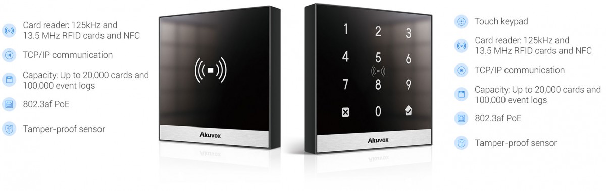 Akuvox A01 and A02 Access Readers