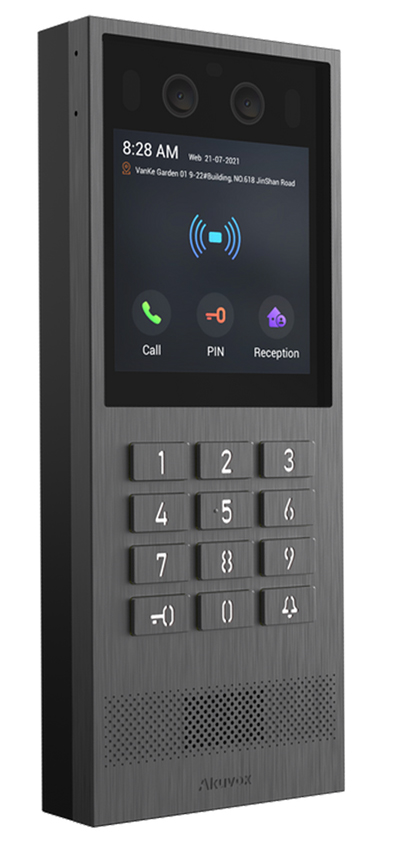 Akuvox X912K intercom with physical keypad