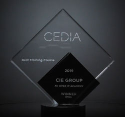 CEDIA Awards - CIE win Best Training Course 2019