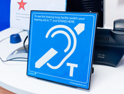 Induction Loops signage - BS 8300 Code of Practice