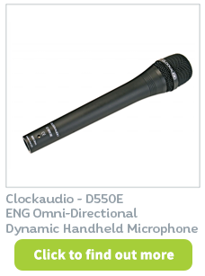Available at CIE Group - Clock Audio handheld microphone