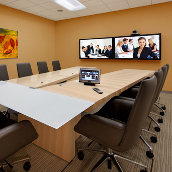 Audio system example in a board room
