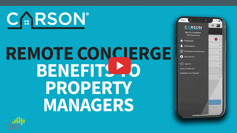 Carson remote concierge benefits to property managers