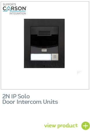 2N IP Solo Door Intercom supports Carson remote concierge
