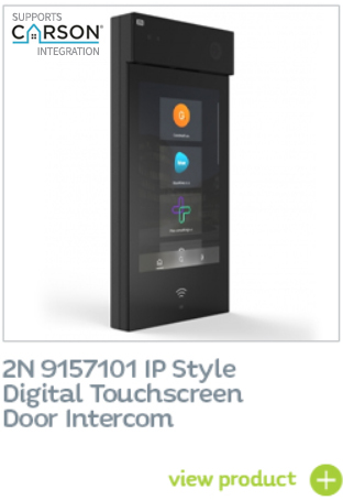 2N IP Style Door Intercom supports Carson remote doorman service