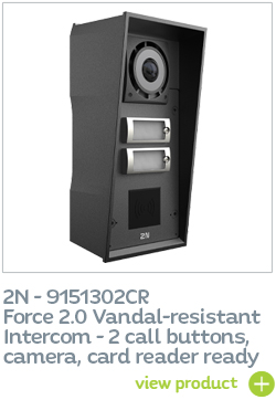 2N Force 2.0 2 call buttons, card reader ready