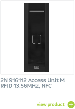 2N 916112 mullion style Access Unit with RFID, NFC