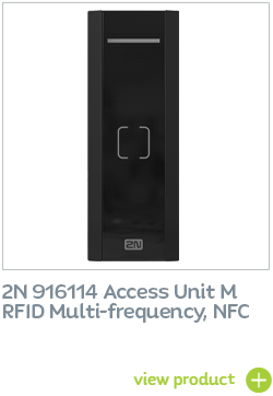 2N 916114 mullion style Access Unit with multi frequency RFID, NFC