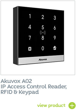 Akuvox A02 access reader compatible with Quanika system management