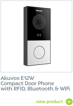 Akuvox E12W compact Door Intercom with wifi
