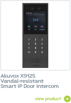Akuvox X912 Intercom compatrible with Quanika system management platform