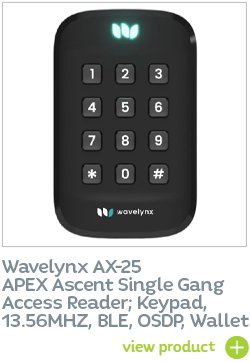 Wavelynx AX-25 APEX Ascent Keypad Access Reader