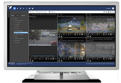 image of march networks on a computer 