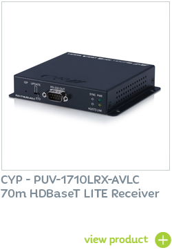 CYP - PUV-1710LRX-AVLC 70m HDBaseT LITE Receiver