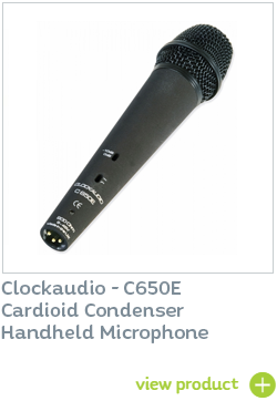 Clock audio handheld microphone available at CIE Group