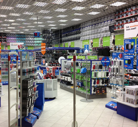 Axis Audio-over-IP installed in Kjell &Company stores