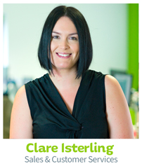 Clare Isterling, CIE Customer Services