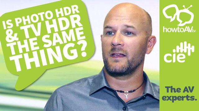 Is photo HDR and TV HDR the same thing?