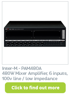 Purchase Amplifiers for 100v line audio systems at CIE Group
