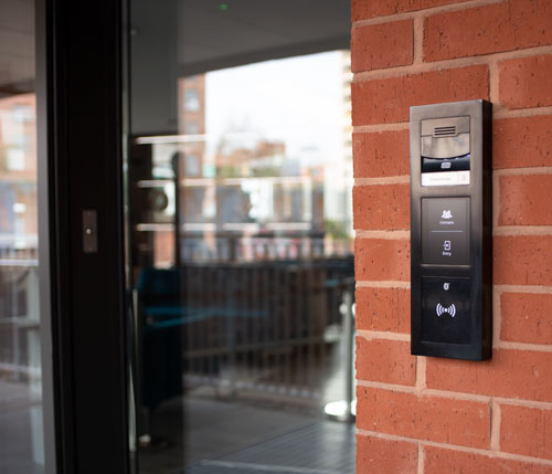 Flush or surface mount door intercom?