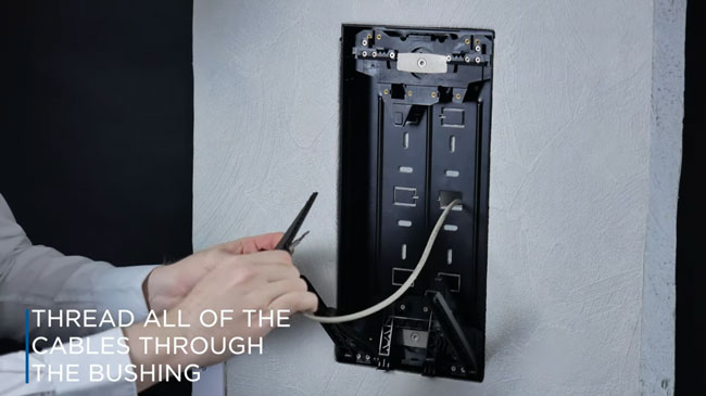 2N IP Style - Thread cables through the bushing