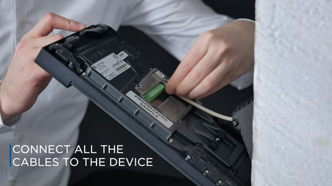 2N IP Style - connect all cables to the device