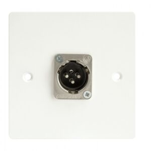 1 GANG SOLDERLESS MALE XLR PLATE
