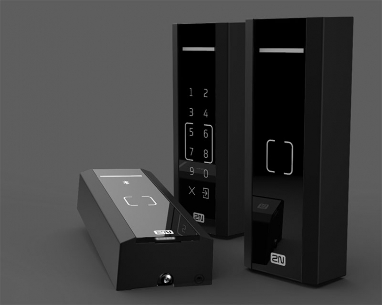 IP Access Unit M - mullion style reader, Touch keypad & RFID 125kHz, 13.56MHz, NFC, PICard (3m cable)