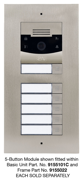 HELIOS IP VERSO 5 BUTTON MODULE