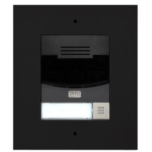 2N IP Solo with camera - black, flush mount (Must Use 9155017)