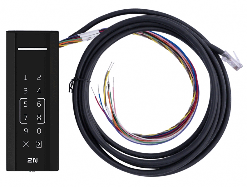 IP Access Unit M - mullion style reader, Touch keypad & RFID 125kHz, 13.56MHz, NFC, PICard (3m cable)