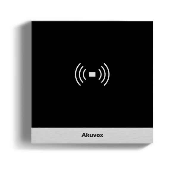 P-Akuvox Access Control Reader, 13.56MHz, 125Kh and NFC Ready.