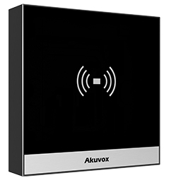 P-Akuvox Access Control Reader, 13.56MHz, 125Kh and NFC Ready.