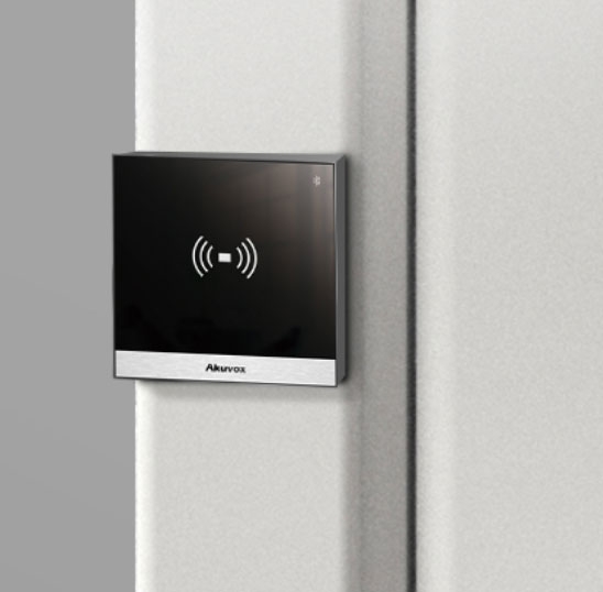 P-Akuvox Access Control Reader, 13.56MHz, 125Kh and NFC Ready.