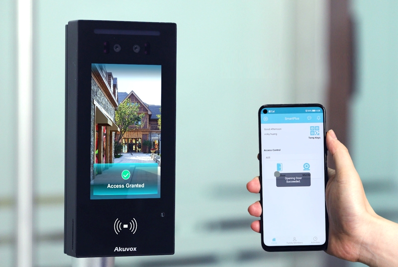 IP Access Control Reader with Facial Recognition, RFID & QR Code Reader