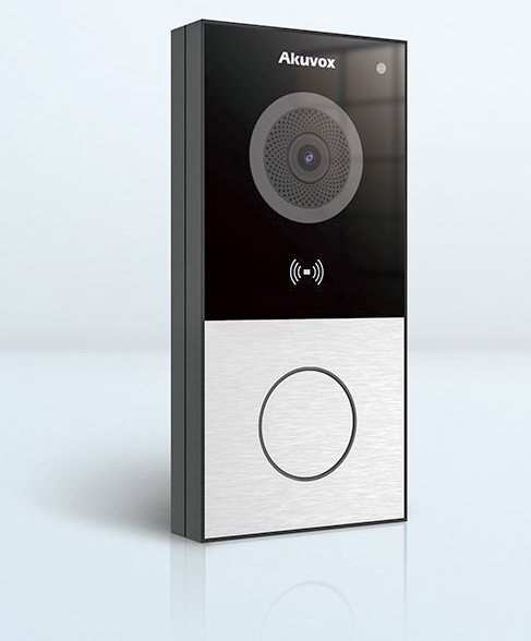 Smart Doorbell with 1 Call Button - Camera, RFID, BLE, Wifi, Surface Mount, black