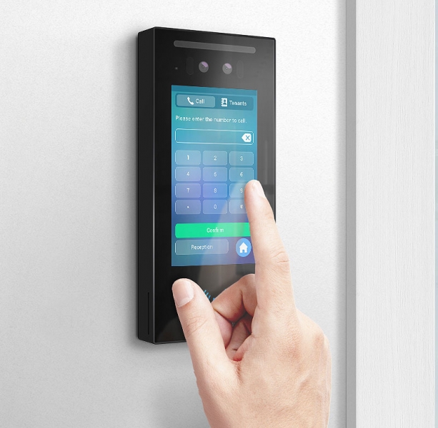 IP Access Control Unit & SIP Intercom, Touchscreen, Face Recognition, Bluetooth, RFID & QR Code